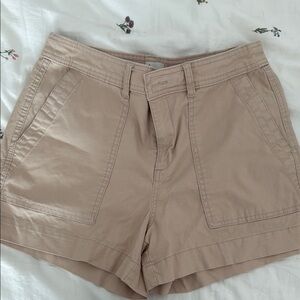 A New Day Tan Cargo Shorts Classic Design